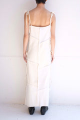 rib ribbon long dress