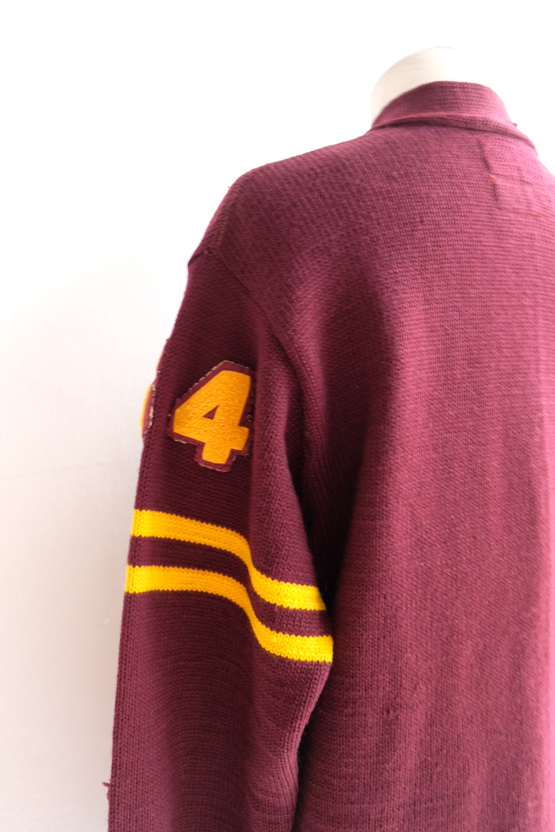 college knit cardigan