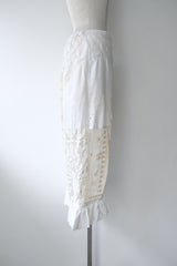lace ballon cropped pants