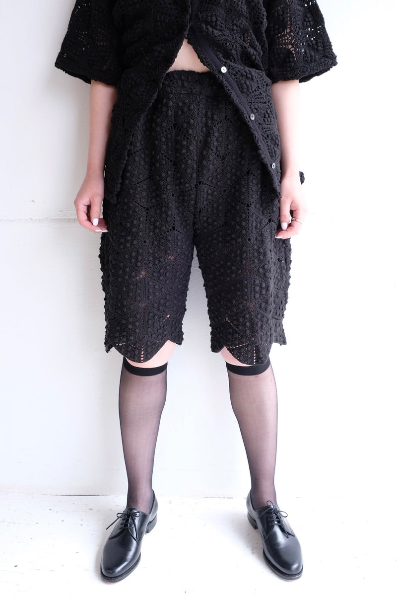 crochet lace half pants