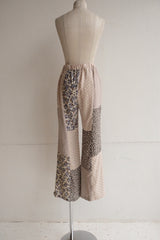 flower rayon flare pants