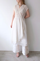 crochet lace flare pants