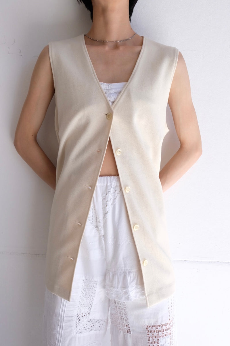 no sleeve long vest