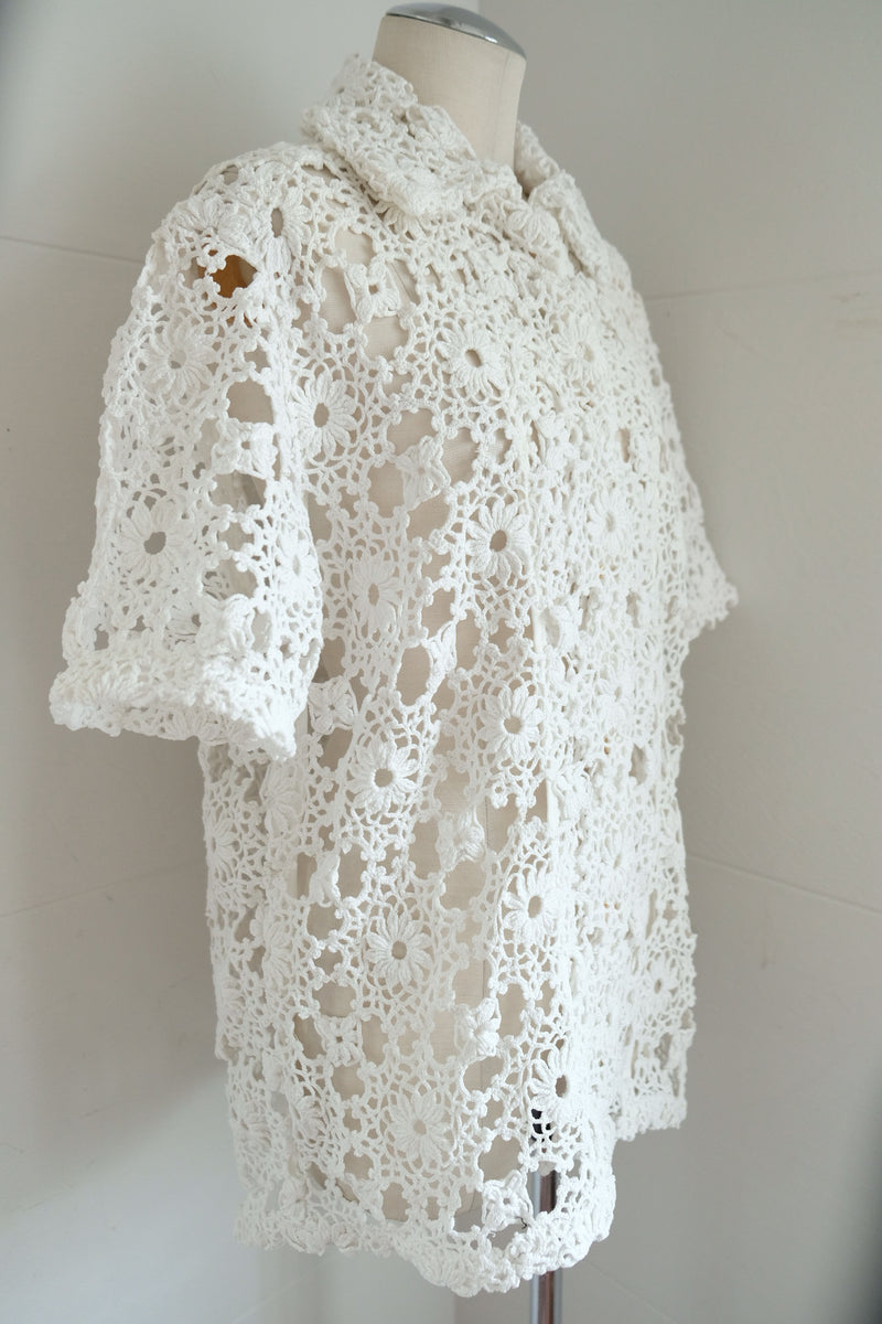 crochet lace shirt