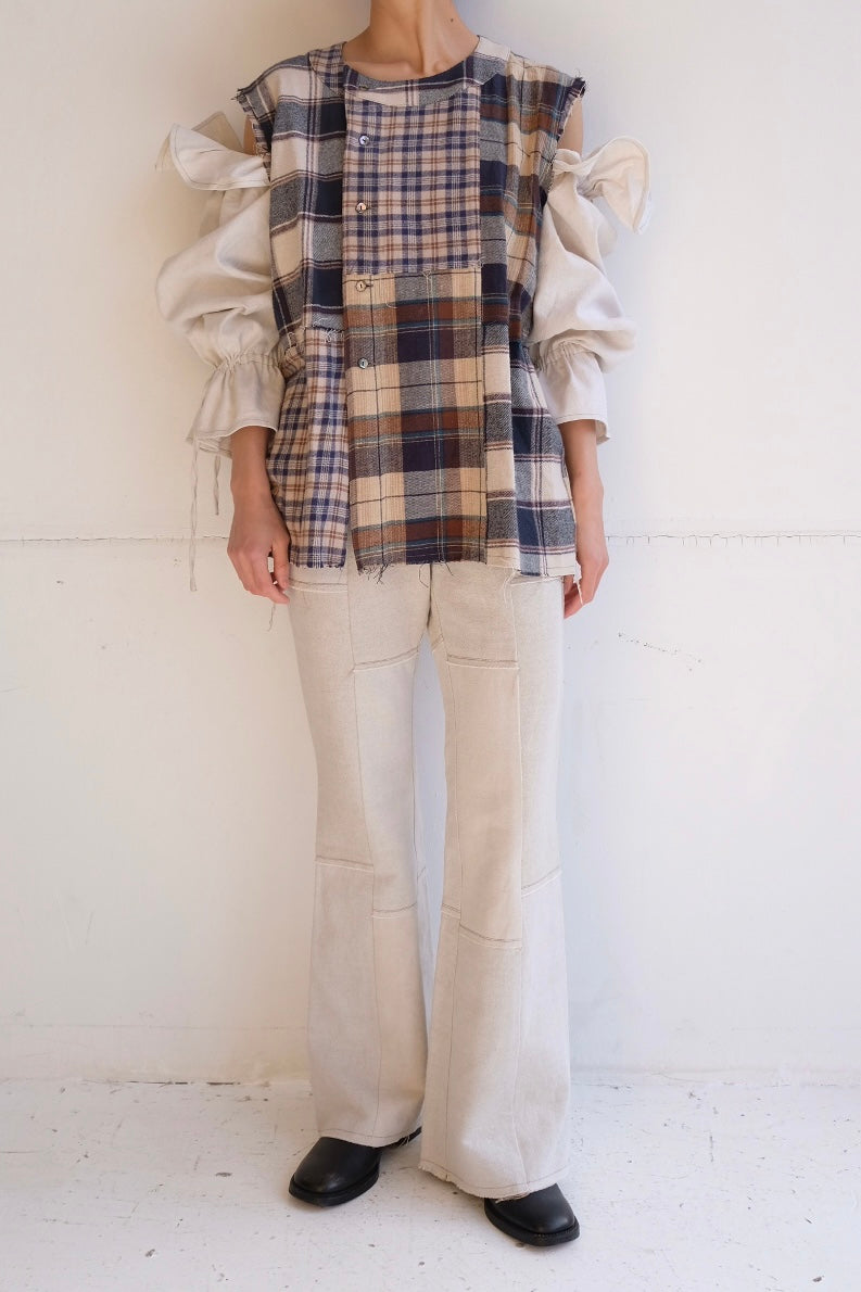 mermaid fin linen blouse