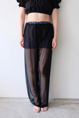 sheer long pants