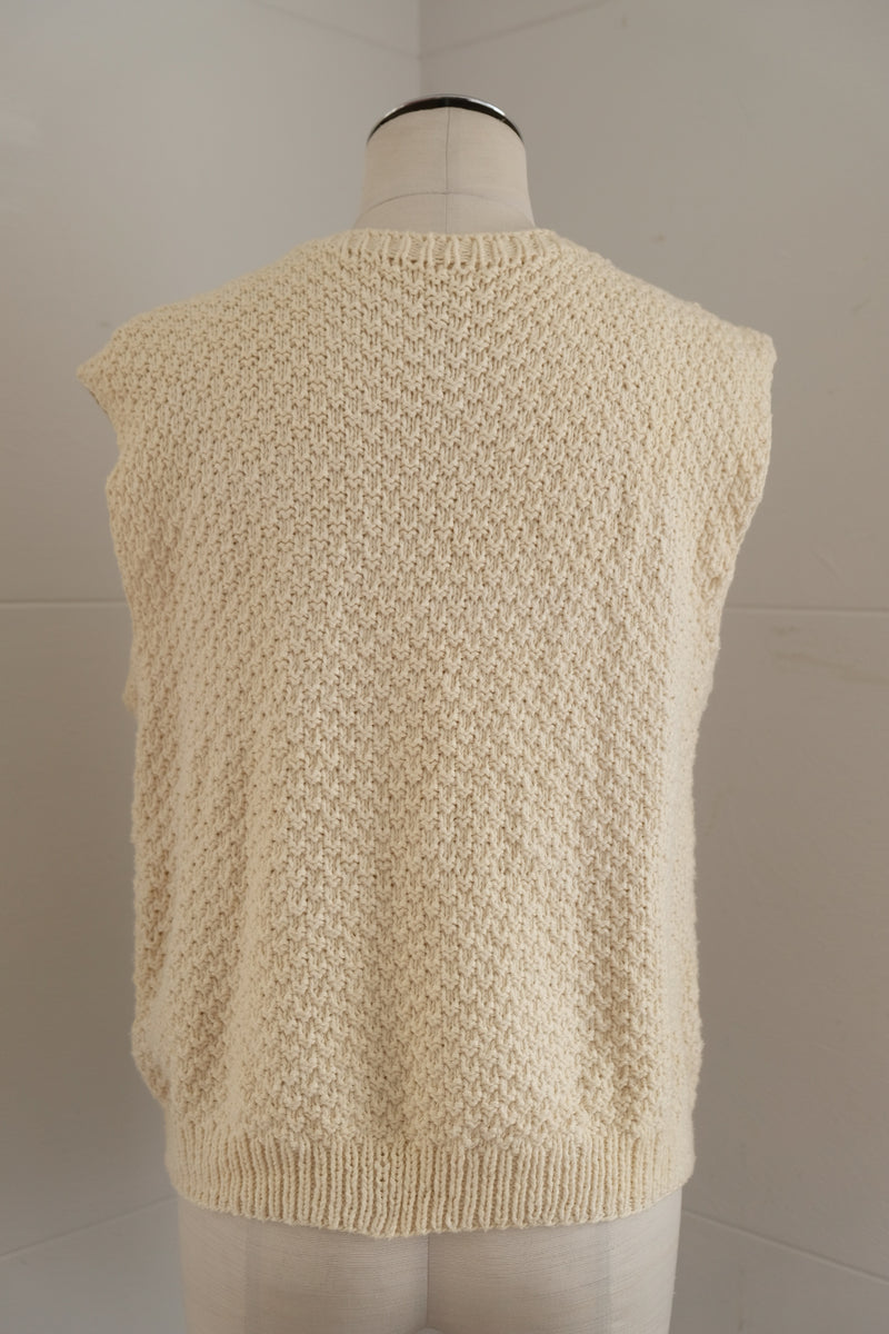 no sleeve knit vest