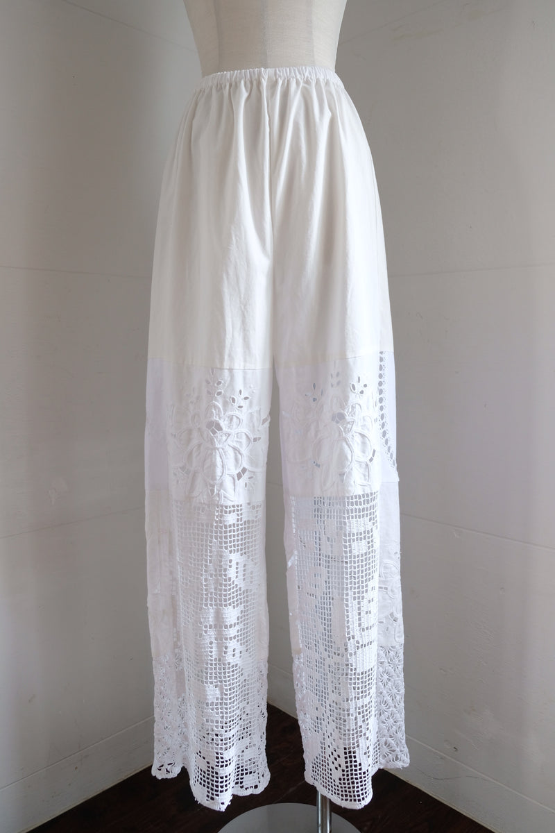 crochet lace pants