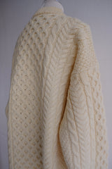 aran knit cardigan
