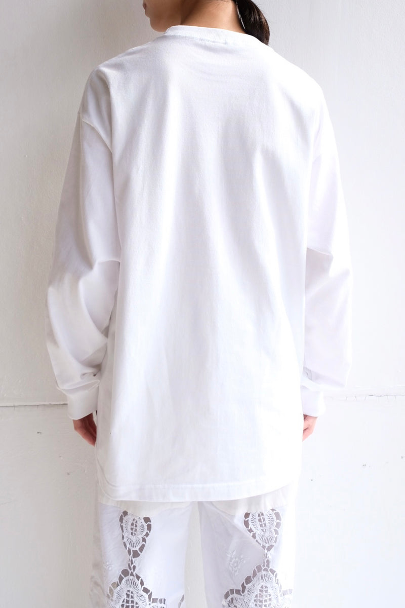 flower lace long T-shirts