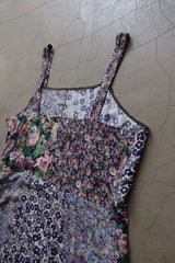 flower rayon long dress