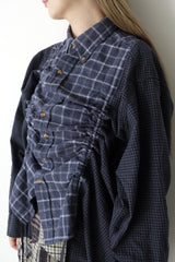 check shirring shirt