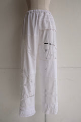cutwork lace frill pants