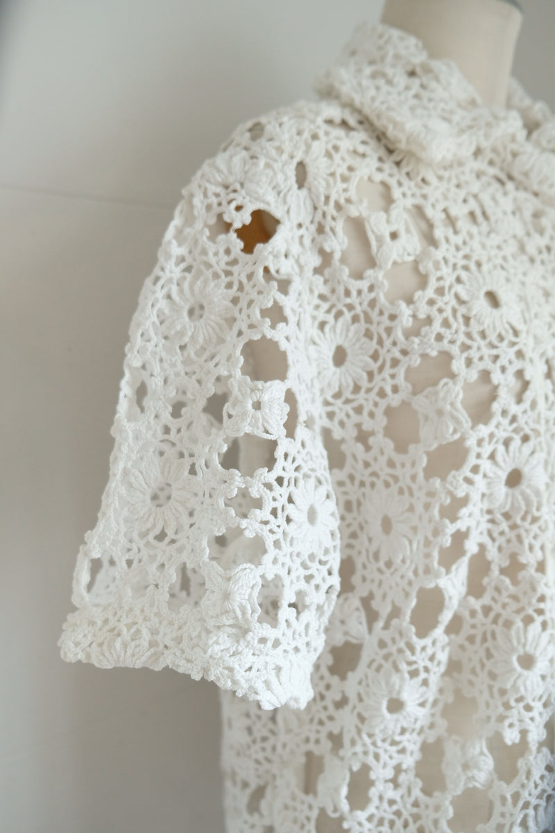 crochet lace shirt