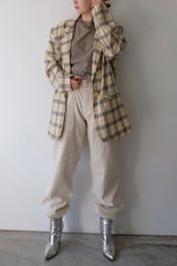 plaid tailored jacket