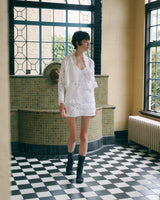 cutwork lace camisole dress