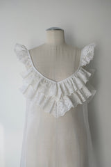 silk organdy lace dress