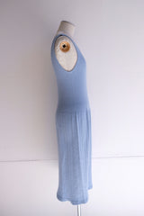 rib knit no sleeve dress
