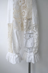 lace ballon cropped pants
