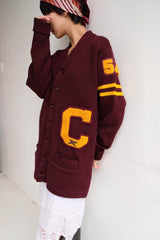 college knit cardigan