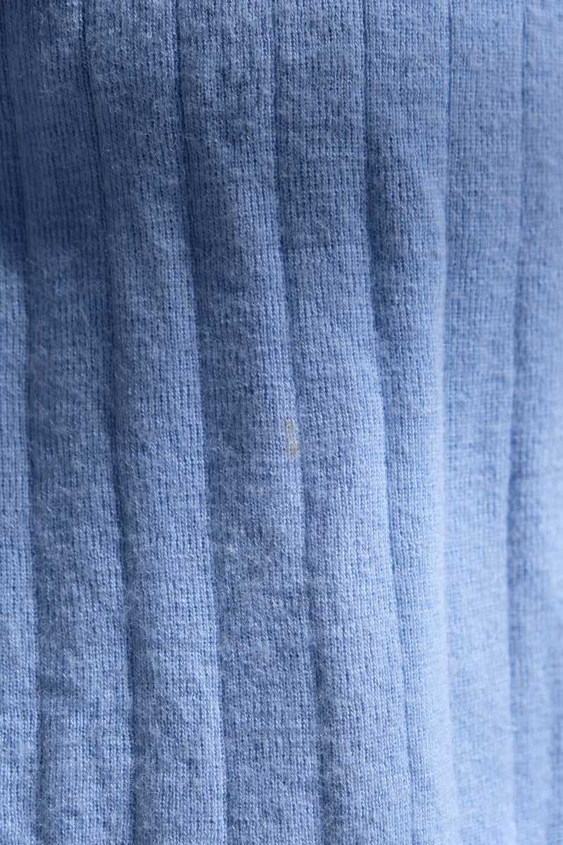 rib knit no sleeve dress