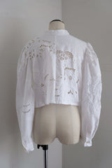 cutwork short blouse