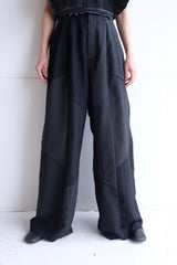 summer  suit tuck wide pants