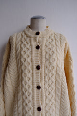 aran knit cardigan