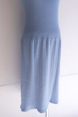 rib knit no sleeve dress