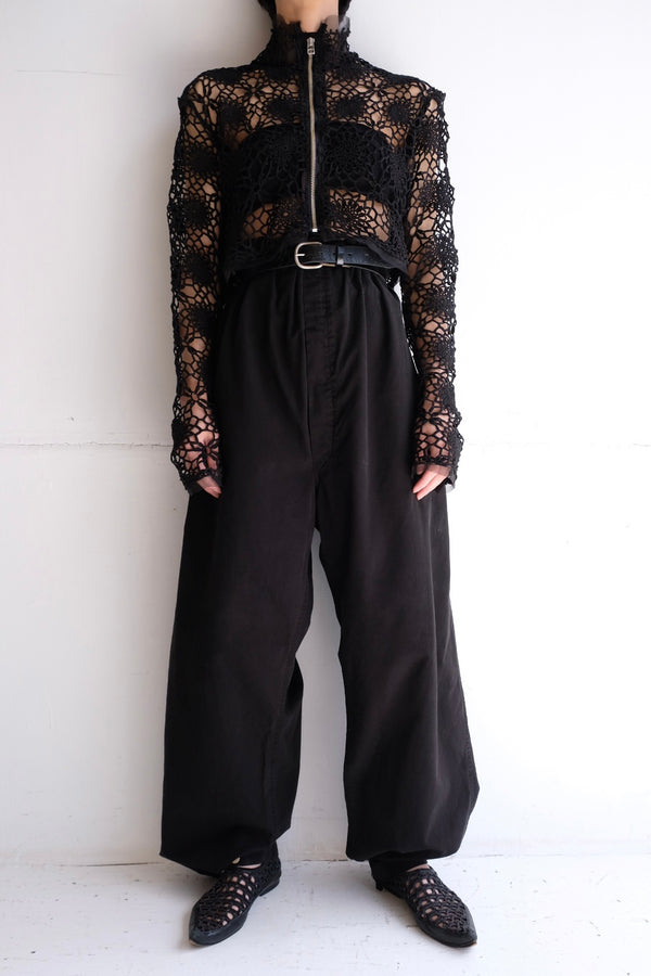 black snow pants