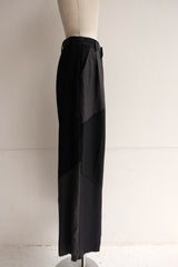 summer suit tuck wide pants