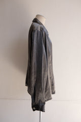 metallic long sleeve shirt
