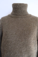 mohair turtleneck knit