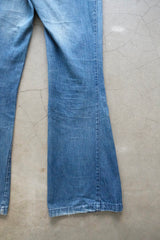denim flare pants
