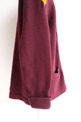 college knit cardigan