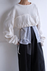 cropped jersey top