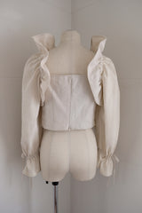 mermaid fin linen blouse