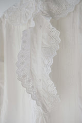 antique frill collar night long dress