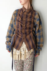 check shirring shirt