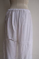 cutwork lace frill pants
