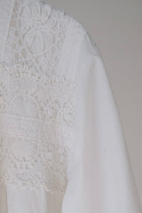 antique lace collar  night long dress