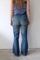 denim flare pants
