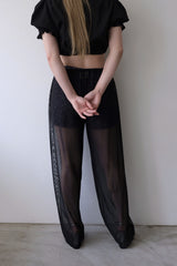 sheer long pants