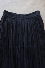 pleats long skirt