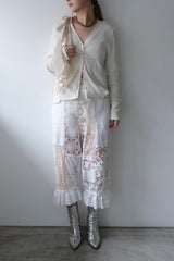 lace ballon cropped pants