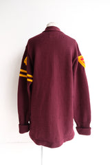 college knit cardigan