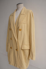 cotton linen tailored jacket