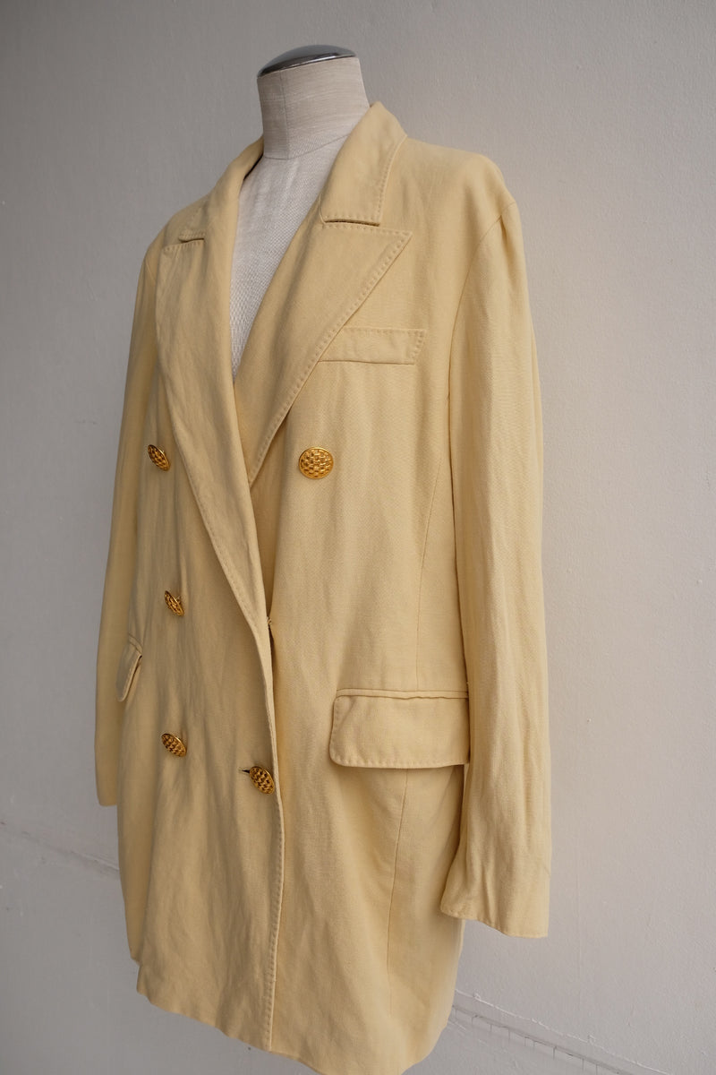 cotton linen tailored jacket