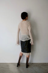 leather mini skirt
