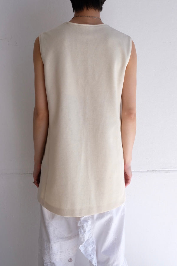 no sleeve long vest